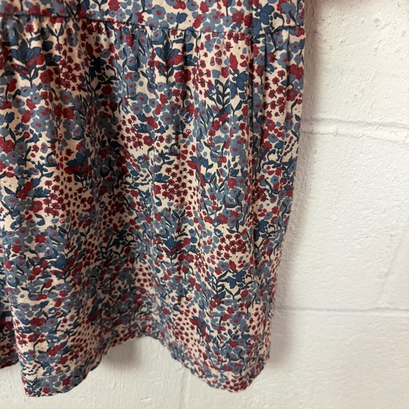 Nation Ltd Martine Midi Dress Floral Tiered Smocked Pima Cotton Dainty Cottage M - Picture 10 of 16